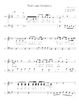 télécharger la partition d'accordéon Noël sans Frontière (Arrangement : Hermit FM) au format PDF