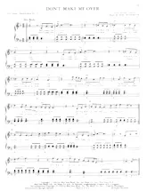 scarica la spartito per fisarmonica Don't make me over (Slow Rock) in formato PDF