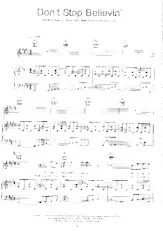 scarica la spartito per fisarmonica Don't stop believin' (Interprètes : Journey) (Disco Rock) in formato PDF