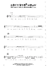 scarica la spartito per fisarmonica Don't stop movin' (Disco Rock) in formato PDF