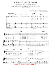 télécharger la partition d'accordéon Ça m' fait quequ'chose (De l'Opérette : Le chanteur de Mexico) (Livret de Félix Gandera et Raymond Vincy) (Chant : Lilo)  au format PDF