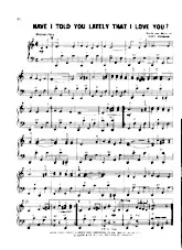 scarica la spartito per fisarmonica Have I told you lately that I love you (Interprète : Van Morrison) (Rumba) in formato PDF