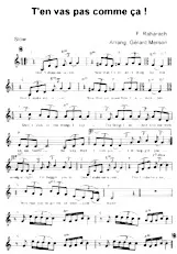 descargar la partitura para acordeón T'en vas pas comme ça (Arrangement : Gérard Merson) (Slow) en formato PDF