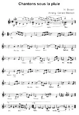 scarica la spartito per fisarmonica Chantons sous la pluie (Arrangement : Gérard Merson) in formato PDF