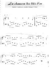 scarica la spartito per fisarmonica La chanson des blés d'or (Créée par : Marius Richard) in formato PDF