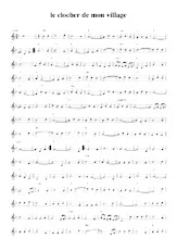 download the accordion score Le clocher de mon village (Valse) (Relevé) in PDF format