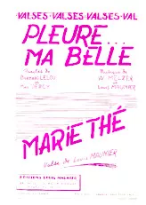 download the accordion score Pleure ma belle (Orchestration) (Variations ou Deux accordéons) (Valse) in PDF format