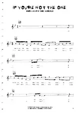 télécharger la partition d'accordéon If you're not the one (Slow) au format PDF