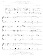 télécharger la partition d'accordéon I'll never fall in love again (Chant : Elvis Costello) (Boléro) au format PDF
