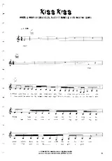 scarica la spartito per fisarmonica Kiss kiss (Chant : Holy Vallance) (Soul Pop) in formato PDF