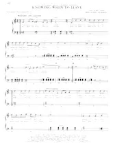télécharger la partition d'accordéon Knowing when to leave (Du Film : Promises Promises) (Chant : Dusty Springfield) (Slow Fox-Trot) au format PDF