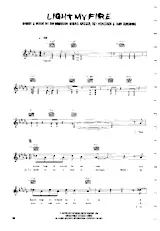 télécharger la partition d'accordéon Light my fire (Chant : Will Young) (Rumba) au format PDF
