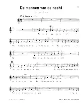 télécharger la partition d'accordéon De mannen van de nacht (Chant : Will Tura / Arie Ribbens) (Marche) au format PDF