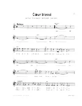 download the accordion score Coeur blessé (Chant : Sheila) (Meringue) in PDF format