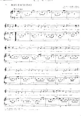 télécharger la partition d'accordéon May each day (Chant : Andy Williams) (Valse Boston) au format PDF