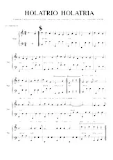 télécharger la partition d'accordéon Holatrio Halatria (Transcription Lucien Delanois) (Accordéon 1) au format PDF