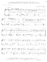 download the accordion score Raindrops keep fallin' on my head (Du Film : Butch Cassidy and the Sundance Kid) (Chant : Billy Joe Thomas) (Slow Fox-Trot) in PDF format