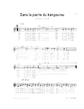 scarica la spartito per fisarmonica Dans la poche du kangourou (Chant : Les parisiennes) in formato PDF