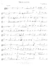 télécharger la partition d'accordéon True love (Chant : Elvis Presley) (Valse Lente) au format PDF
