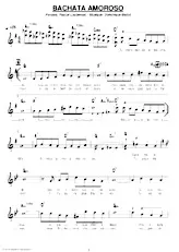 scarica la spartito per fisarmonica Bachata Amoroso in formato PDF