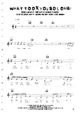 télécharger la partition d'accordéon What took you so long (Chant : Emma Bunton) (Bolero) au format PDF