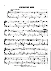 télécharger la partition d'accordéon Whispering hope (Chant : Jim Reeves) (Valse Lente) au format PDF