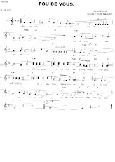 scarica la spartito per fisarmonica Fou de vous (Arrangement : Gérard Merson) (Slow Fox) in formato PDF
