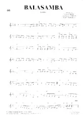 scarica la spartito per fisarmonica Balasamba (Samba) in formato PDF