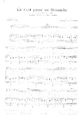 télécharger la partition d'accordéon Ça s'est passé un dimanche (Chant : Maurice Chevalier) (Valse Musette) au format PDF