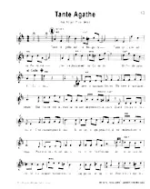 télécharger la partition d'accordéon Tante Agathe (Chant : Rika Zaraï / Juanito Fernandez) au format PDF