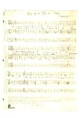 scarica la spartito per fisarmonica Valse de la fête de temps (Partition Manuscrite) in formato PDF
