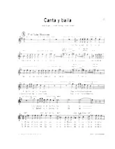 télécharger la partition d'accordéon Canta y baila (Valse Mexicaine) au format PDF