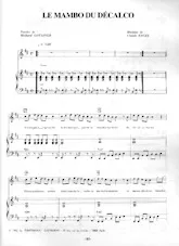 scarica la spartito per fisarmonica Le mambo du décalco (Synth-Pop) in formato PDF