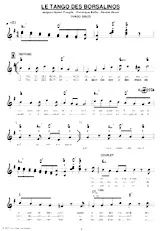 descargar la partitura para acordeón Le tango des Borsalinos (Tango-Disco) en formato PDF