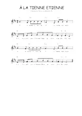 télécharger la partition d'accordéon A la tienne Etienne (Chant : Les Quatre Barbus) au format PDF