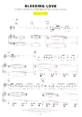 télécharger la partition d'accordéon Bleeding love (Chant : Leona Lewis) (Soul Rock) au format PDF