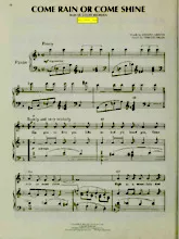 télécharger la partition d'accordéon Come rain or come shine (Chant : Ray Charles) (Slow) au format PDF