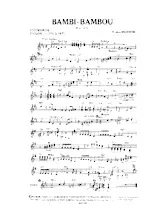 descargar la partitura para acordeón Bambi Bambou (Baïao) en formato PDF