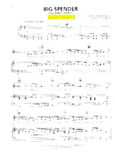 télécharger la partition d'accordéon Big spender (Du Film : Sweet Charity) (Chant : Shirley Bassey) (Swing Madison) au format PDF