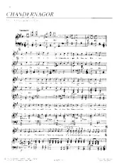 télécharger la partition d'accordéon Chandernagor (Chant : Juliette Gréco / Guy Béart) au format PDF