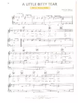 télécharger la partition d'accordéon A little bitty tear (Chant : Burl Ives) (Quickstep Linedance) au format PDF