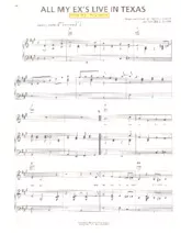 scarica la spartito per fisarmonica All my ex's live in Texas (Chant : George Strait) (Swing Madison) in formato PDF