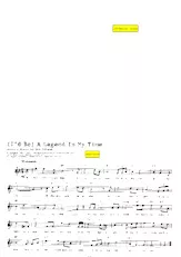 télécharger la partition d'accordéon (I'd be) A legend in my time (Valse Lente) au format PDF