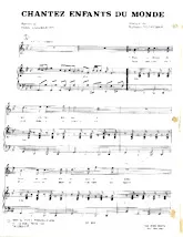 scarica la spartito per fisarmonica Chantez enfants du monde (Chant : Demis Roussos) (Disco) in formato PDF