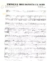 download the accordion score Emmène moi danser ce soir (Chant : Michèle Torr) in PDF format