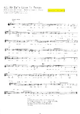 scarica la spartito per fisarmonica All me ex's live in Texas (Chant : George Strait) (Swing Madison) in formato PDF