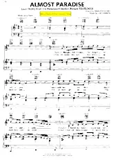 scarica la spartito per fisarmonica Almost Paradise (Du Film : Footloose) (Chant : Merry Clayton and Eric Carmen) (Slow) in formato PDF