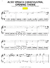 scarica la spartito per fisarmonica Also sprach Zarathustra / Opening theme (Du Film : A space Odyssey) (Instrumentale) in formato PDF