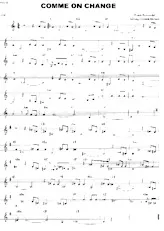 descargar la partitura para acordeón Comme on change (Arrangement : Gérard Merson) (Slow) en formato PDF