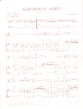 télécharger la partition d'accordéon Acropolis Adieu (Akropolis Adieu) (Chant : Mireille Mathieu) (Pop) au format PDF